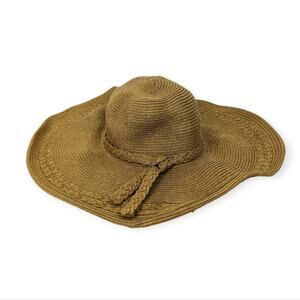 Angela & William Tropical Braided Accent Floppy Hat